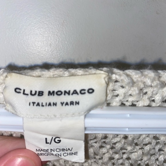 White knitted sweater from club Monaco - Picture 2 of 3